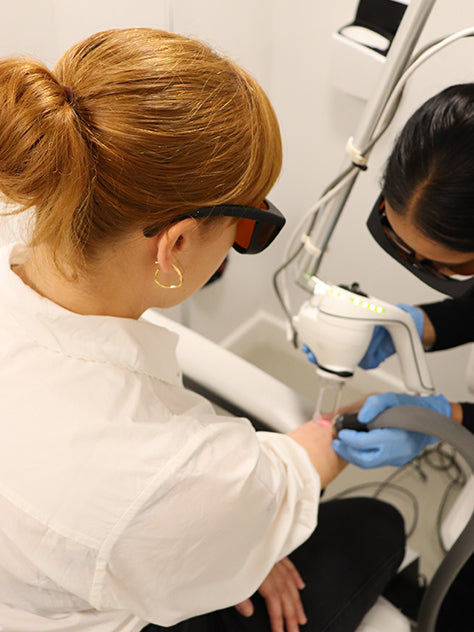 “It’s surreal that I’m going to be able to look down on my arm and not have to see what it used to say.”
